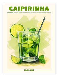 Poster Caipirinha, Brazil 1920