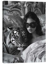 Canvas print In bed with my tiger - Frank Daske