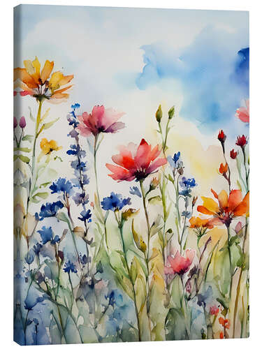 Quadro em tela Wildflower meadow