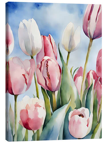 Canvas-taulu Tulip field