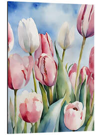 Magnettafel Tulpen Feld