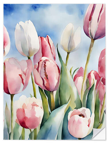 Wall sticker Tulip field