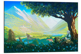 Magnettafel Elfe auf Ruhewiese