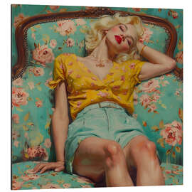 Magnettafel Marilyn relaxing