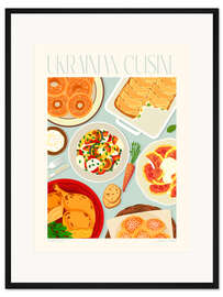 Gerahmter Kunstdruck Traditional Food - Ukrainian Cuisine