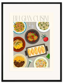 Gerahmter Kunstdruck Traditional Food - Belgian Cuisine