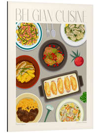 Magnettafel Traditional Food - Belgian Cuisine