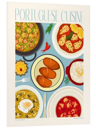 Tableau en PVC Traditional Food - Portuguese Cuisine