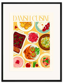 Gerahmter Kunstdruck Traditional Food - Danish Cuisine