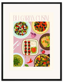 Gerahmter Kunstdruck Traditional Food - Bulgarian Cuisine