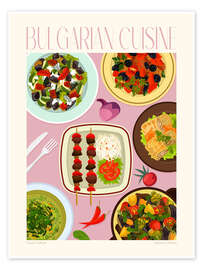 Poster Traditional Food - Bulgarian Cuisine