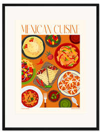 Gerahmter Kunstdruck Traditional Food - Mexican Cuisine