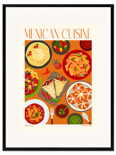Framed art print Traditional Food - Mexican Cuisine
