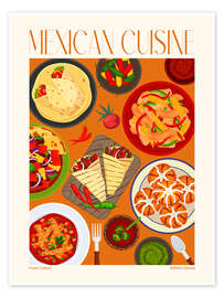 Poster Traditional Food - Mexican Cuisine