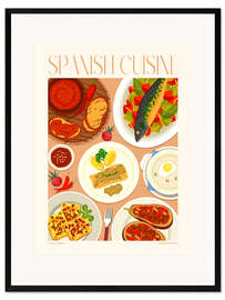 Innrammet kunsttrykk Traditional Food - Spanish Cuisine