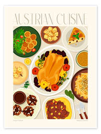 Poster Traditional Food - Austrian Cuisine