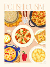 Magnettafel Traditional Food - Polish Cuisine
