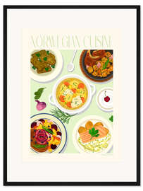 Gerahmter Kunstdruck Traditional Food - Norwegian Cuisine