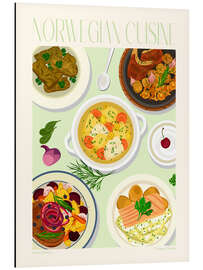 Magnettafel Traditional Food - Norwegian Cuisine