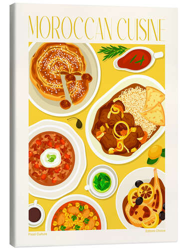 Canvas print Traditional Food - Moroccan Cuisine