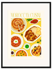Gerahmter Kunstdruck Traditional Food - Moroccan Cuisine