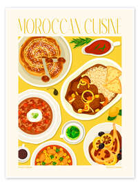 Poster Traditional Food - Moroccan Cuisine