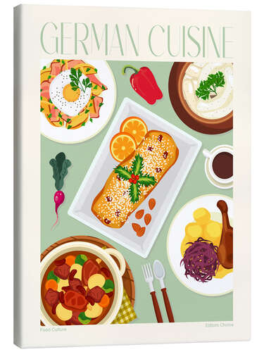 Canvas print Traditional Food - German Cuisine