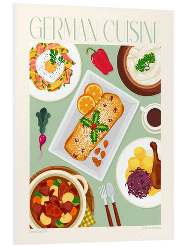 Foam board print Traditional Food - German Cuisine