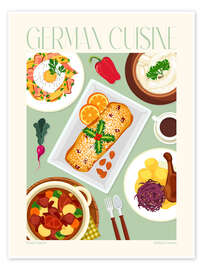 Poster Traditional Food - German Cuisine