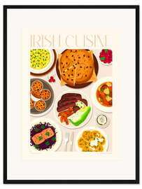 Gerahmter Kunstdruck Traditional Food - Irish Cuisine