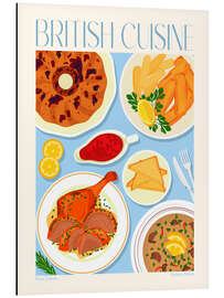 Magnettafel Traditional Food - British Cuisine II