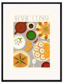 Gerahmter Kunstdruck Traditional Food - Arabic Cuisine