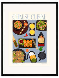Gerahmter Kunstdruck Traditional Food - Chinese Cuisine