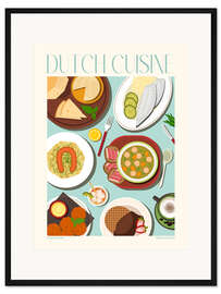 Gerahmter Kunstdruck Traditional Food - Dutch Cuisine