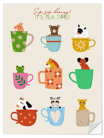 Sticker mural It's Teatime II (anglais)