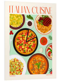 Foam board print Traditional Food - Italian Cuisine