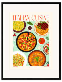 Framed art print Traditional Food - Italian Cuisine