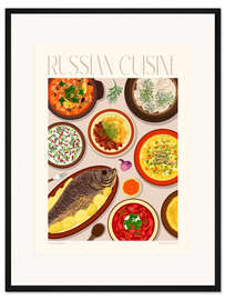 Gerahmter Kunstdruck Traditional Food - Russian Cuisine