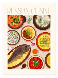 Poster Traditional Food - Russian Cuisine