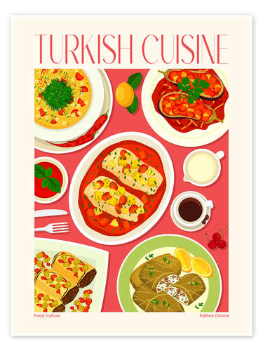 Póster Traditional Food - Turkish Cuisine I