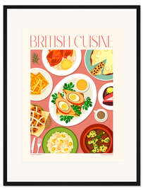 Gerahmter Kunstdruck Traditional Food - British Cuisine I