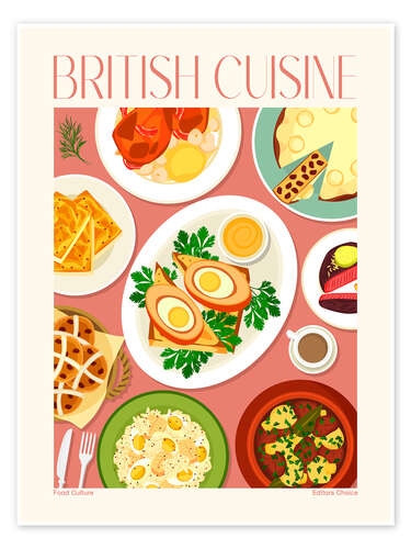 Poster Traditional Food - British Cuisine I