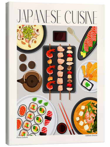 Canvas print Traditional Food - Japanese Cuisine