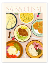 Poster Traditional Food - Swiss Cuisine