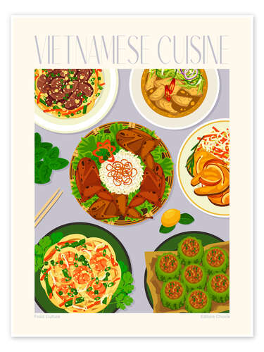 Poster Traditional Food - Vietnamese Cuisine