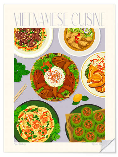 Wandsticker Traditional Food - Vietnamese Cuisine