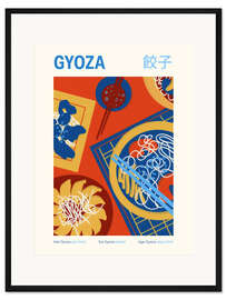 Gerahmter Kunstdruck Food Culture - Gyoza