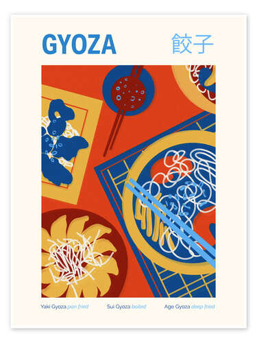 Poster Food Culture - Gyoza