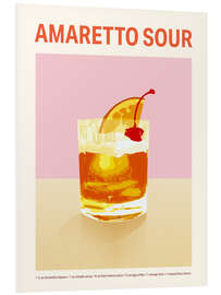 Hartschaumbild Cocktail Exhibition - Amaretto Sour