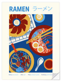 Selvklebende plakat Food Culture - Ramen